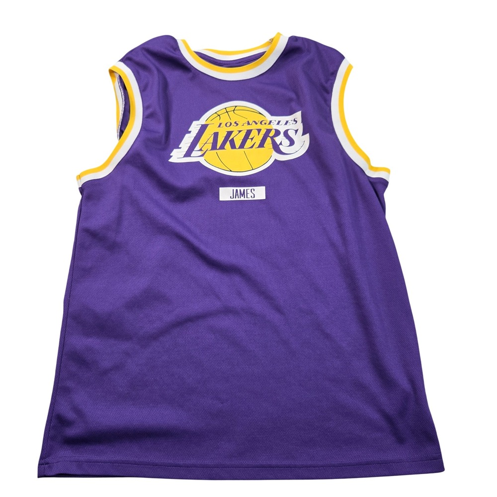 Los Angeles Lakers LeBron James 6 Jersey Mens Medium Purple Basketball